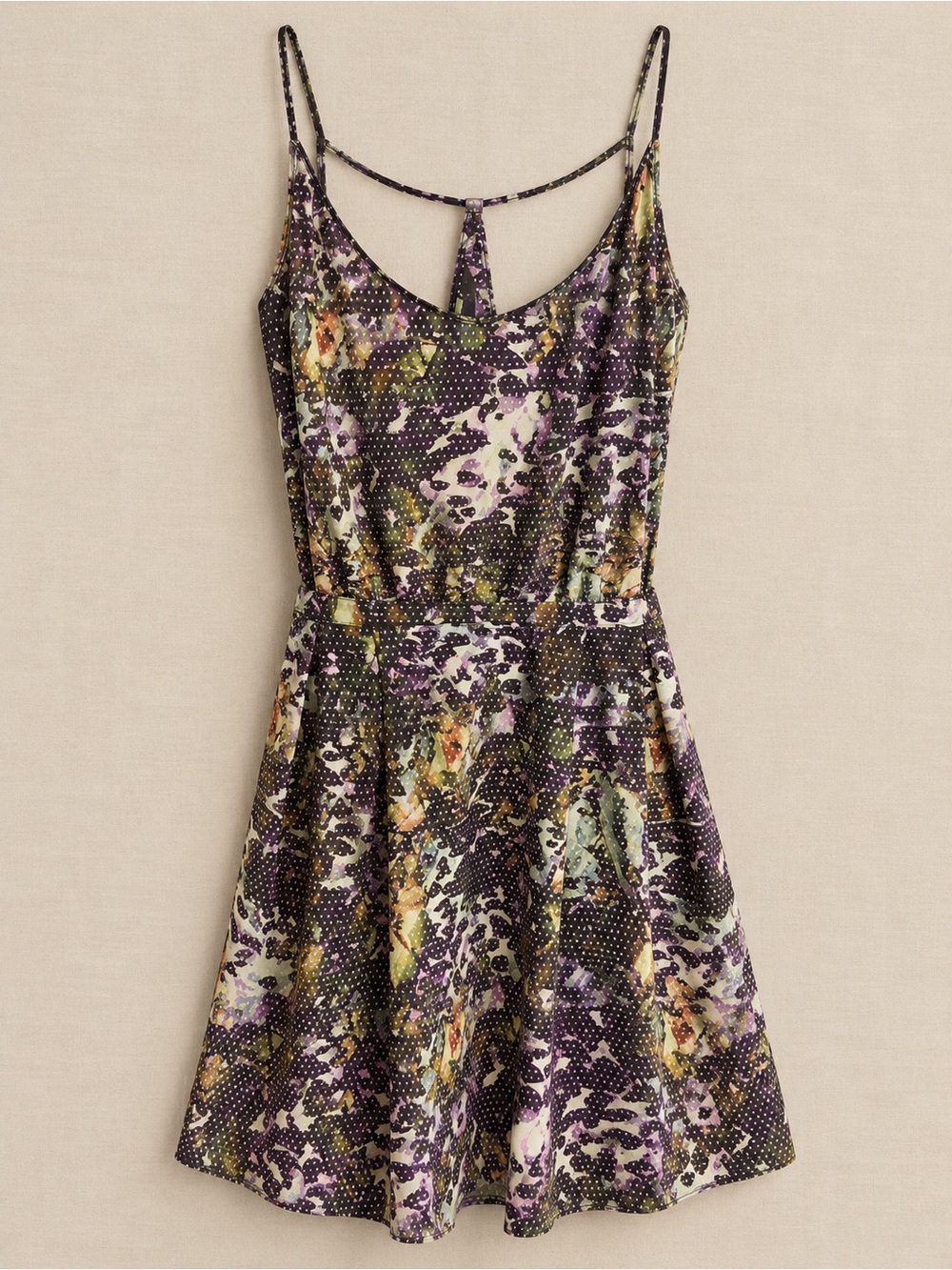 Lululemon City Summer Dress Floral Mini Dress Purple & Black Size 4